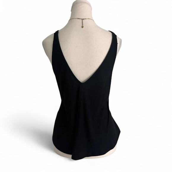 Free People Going Out Casual Black Tank Flowy Tank Top With Open Back Size XS - Picture 2 of 5